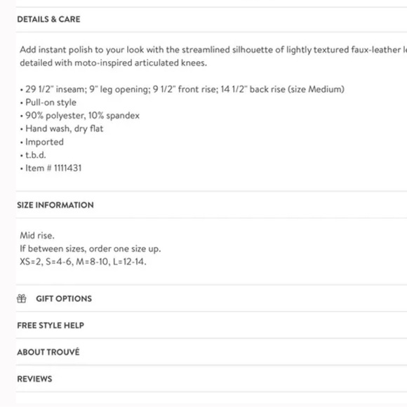 Faux leather leggings - Picture 9 of 10